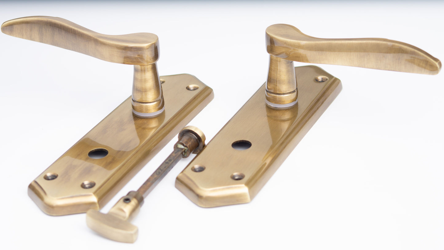 SONNATO TORINO BRONZE LEVER ON PLATE WC HANDLES