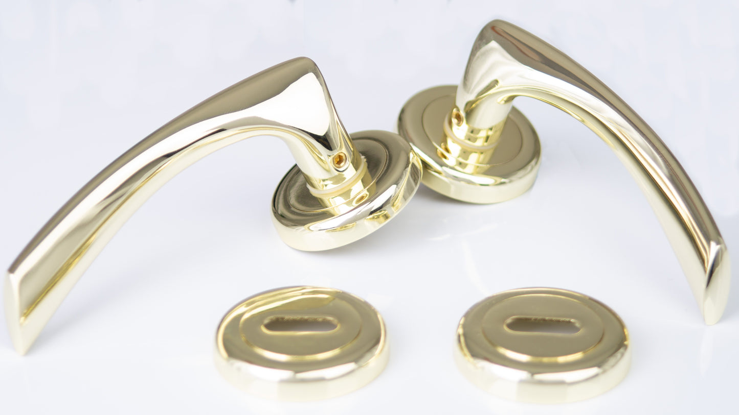 SONNATO TREVI BRASS LEVER ON ROSE HANDLES