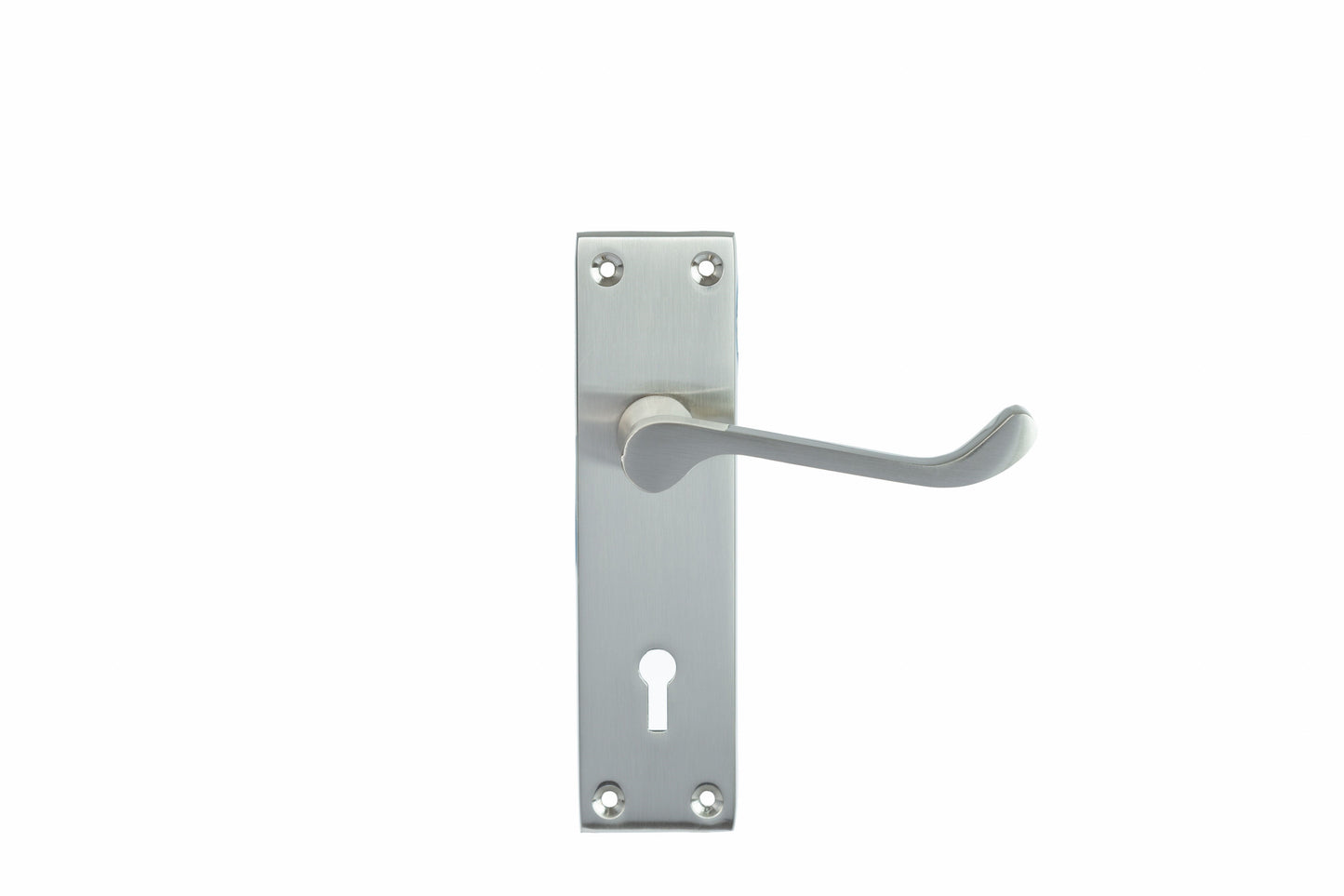 SONNATO PORTO SATIN CHROME LEVER ON PLATE HANDLES