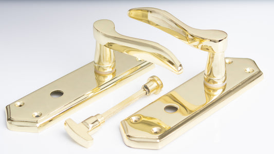 SONNATO TORINO BRASS LEVER ON PLATE WC HANDLES