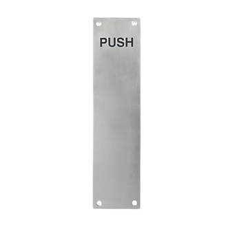 SONNATO 300MM X 75MM ALUMINIUM ENGRAVED PUSH FINGER PLATE