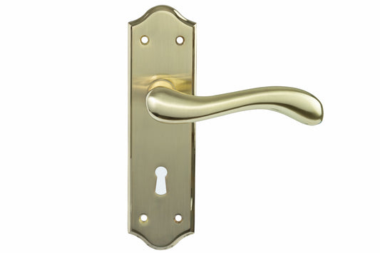 SONNATO BARI BRASS LEVER ON PLATE HANDLES