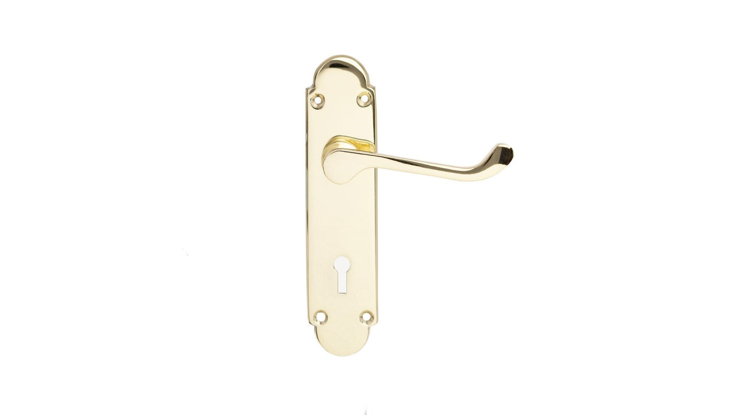 SONNATO NOVA BRASS LEVER ON PLATE HANDLES