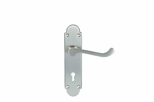SONNATO NOVA SATIN CHROME LEVER ON PLATE HANDLES